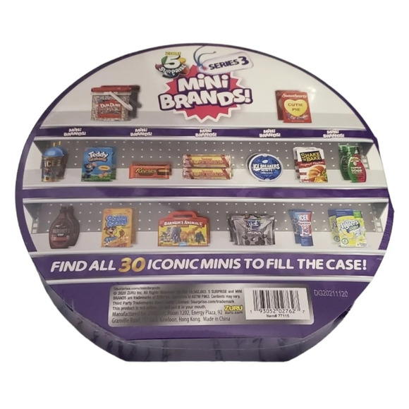 NEW Mini Brands Zuru 5 Surprise Series 3 Collector's Case Real Shopping Brands - Picture 3 of 3
